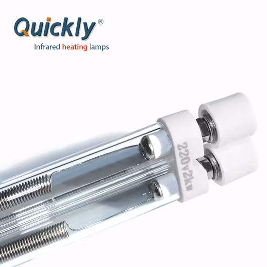 Hochwertiges Doppelrohr-Infrarotlampen-Quarzrohr-Halogenheizelement für den Ofenglasdruck